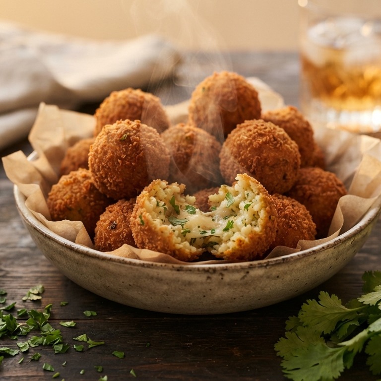 Krokante rijstballetjes recept