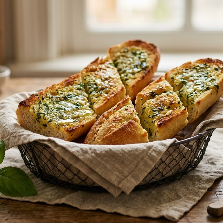 Kruiden en knoflookbrood recept