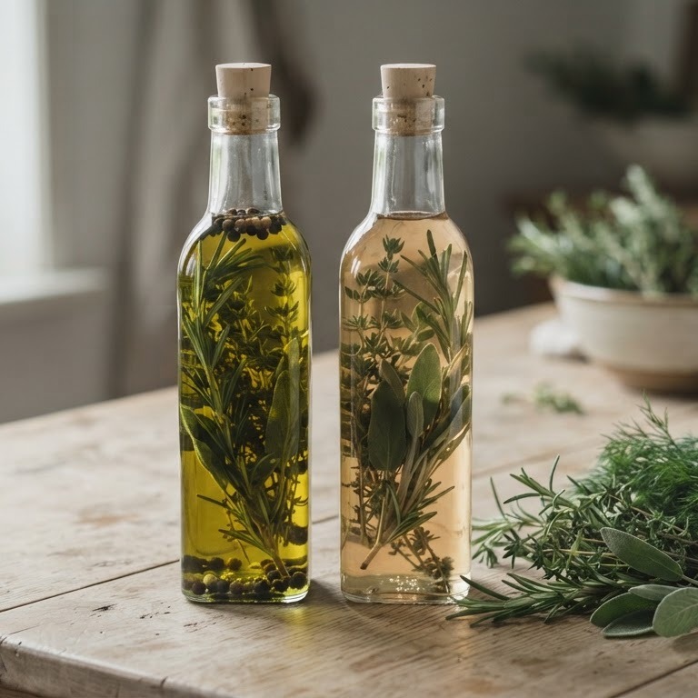 Kruidenolie en kruidenazijn recept