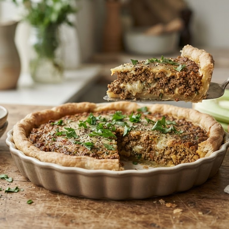 Kruidige gehakttaart recept