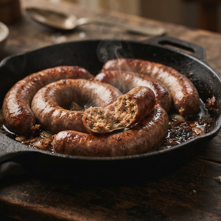 Kruidige saucijzen recept