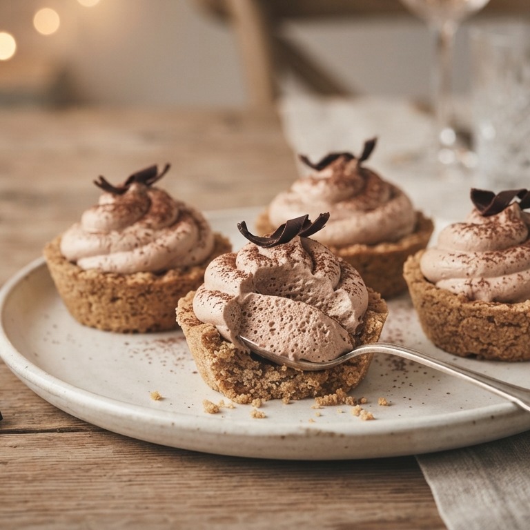 Kuipjes met lichte chocolademousse recept