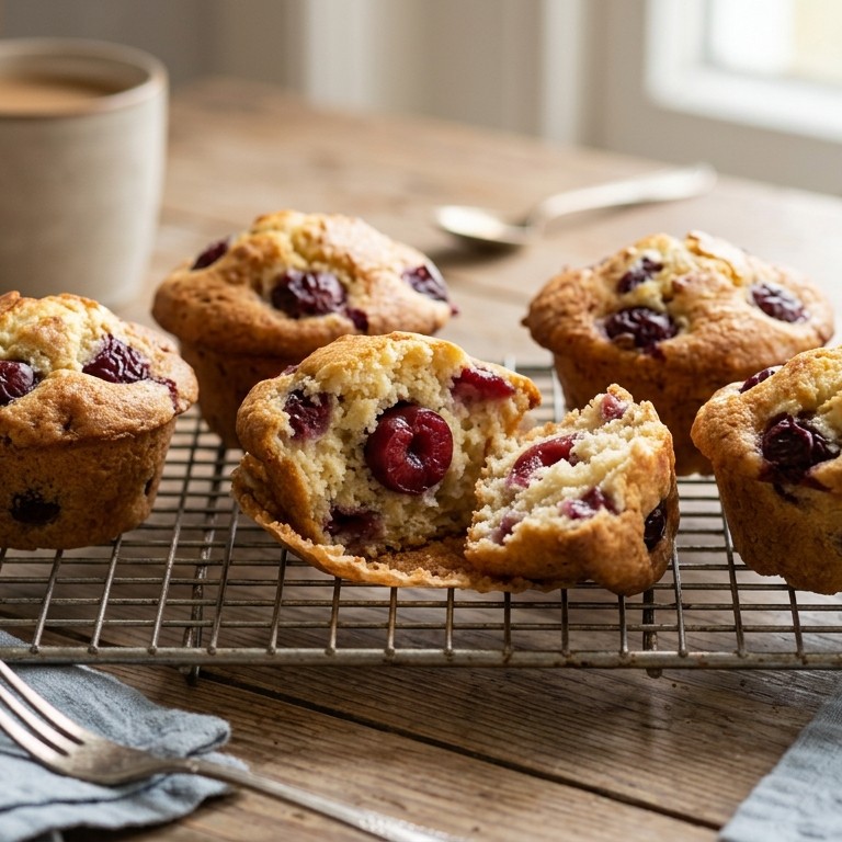 Kwarkmuffins met kersen recept