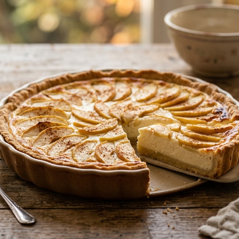 Kwarktaart met appel recept
