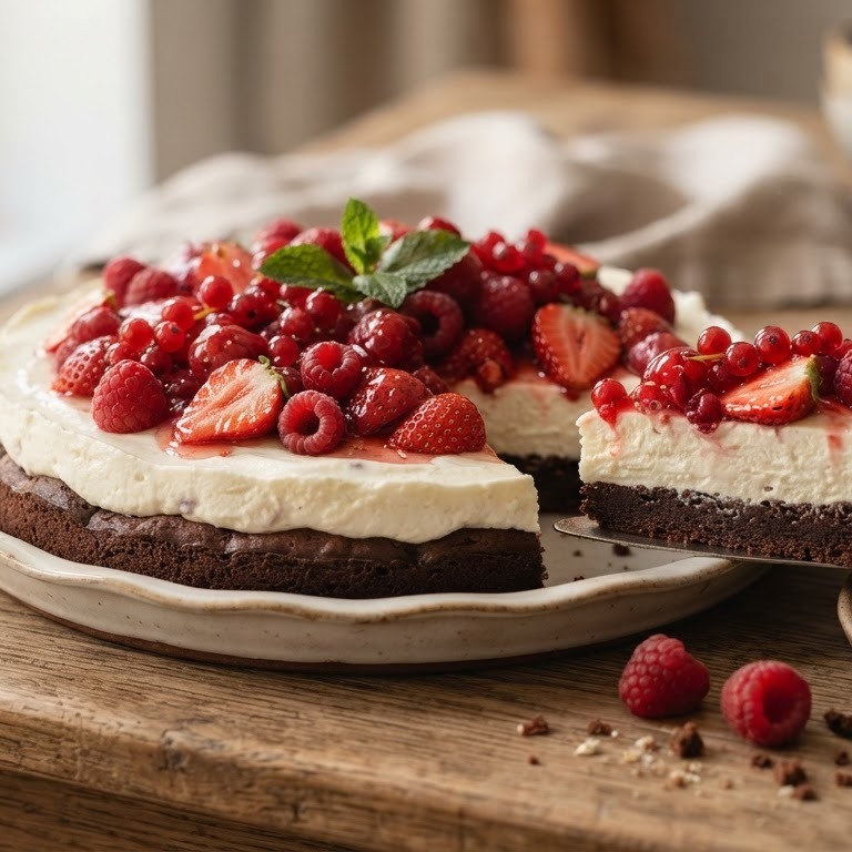 Kwarktaart met rood fruit recept