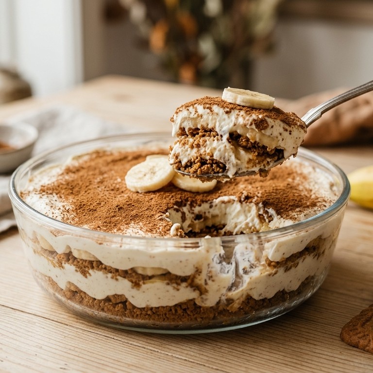 Kwarktiramisu met banaan recept