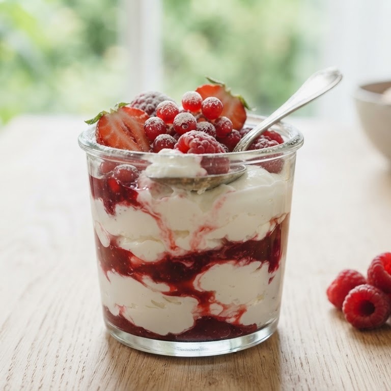 Kwarktoetje met zomerfruit recept