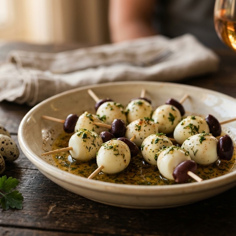 Kwarteleieren in verse kruidensaus recept