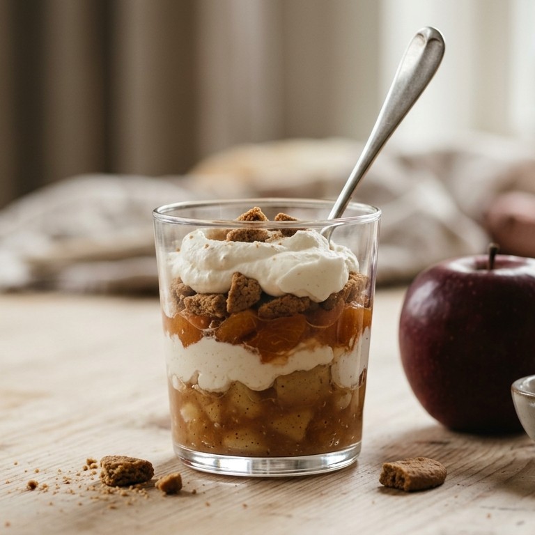 Laagjestoetje met appel en abrikoos recept