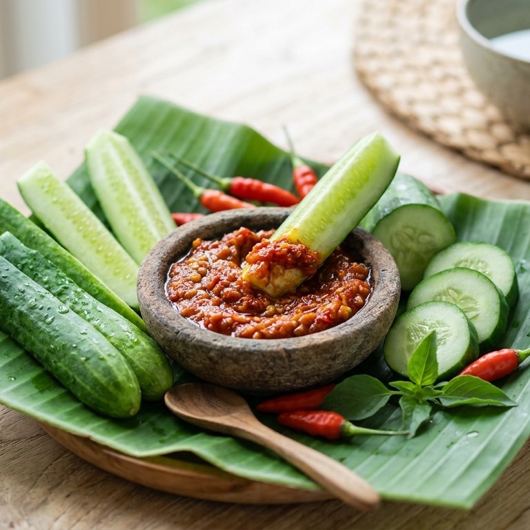 Lalab (groentegerecht van komkommer) recept