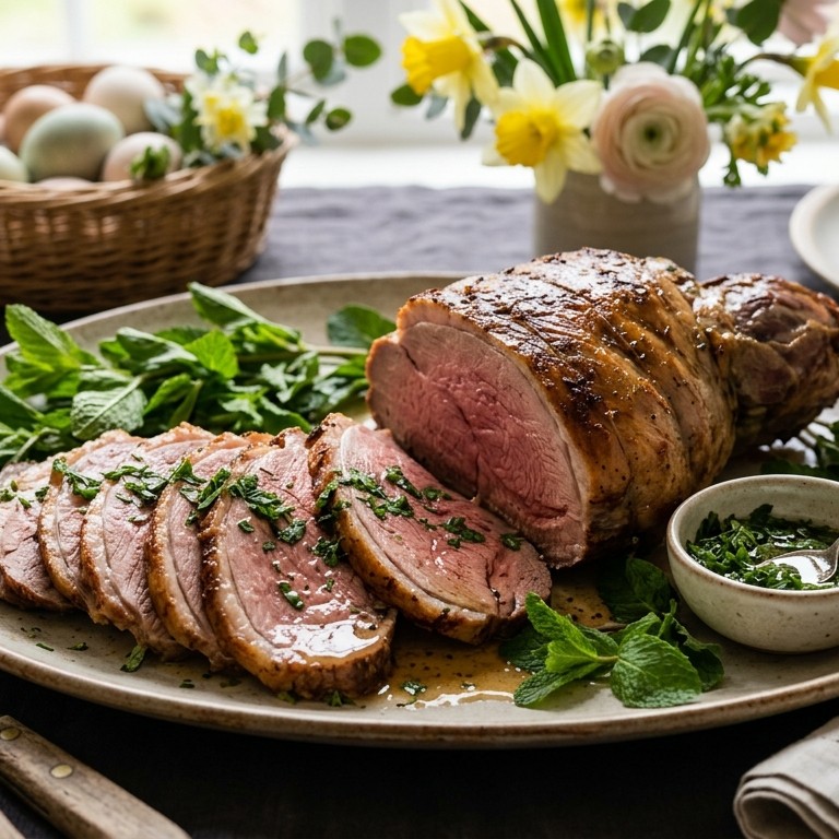 Lamsbout met munt recept