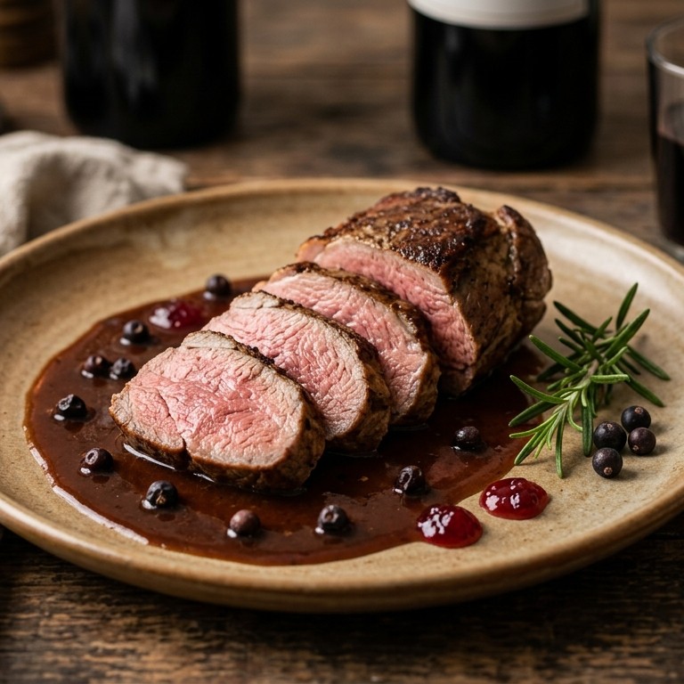 Lamshaasje in een lichte jeneverbessensaus recept