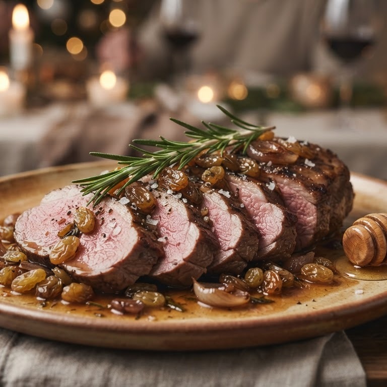 Lamshaasjes met honing-rozemarijnjus recept