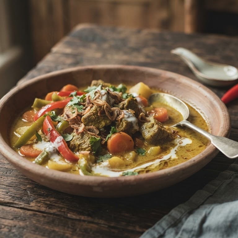 Lamskerrie (lamsvlees in milder kerrie) recept