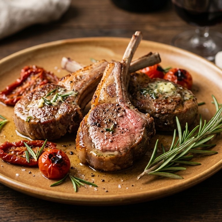 Lamskoteletjes met verse rozemarijn recept