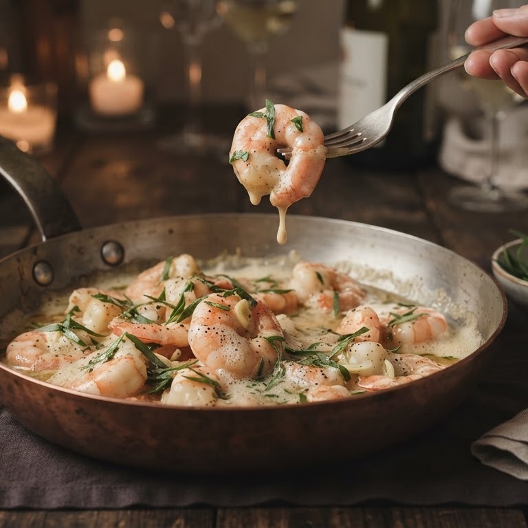 Langostinos al cava recept