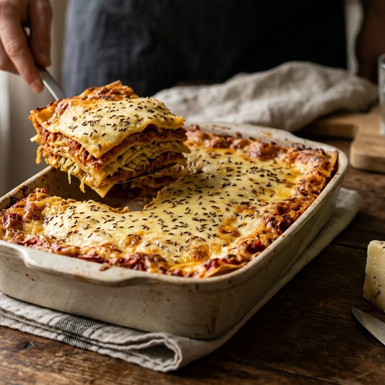 Lasagna met salami recept