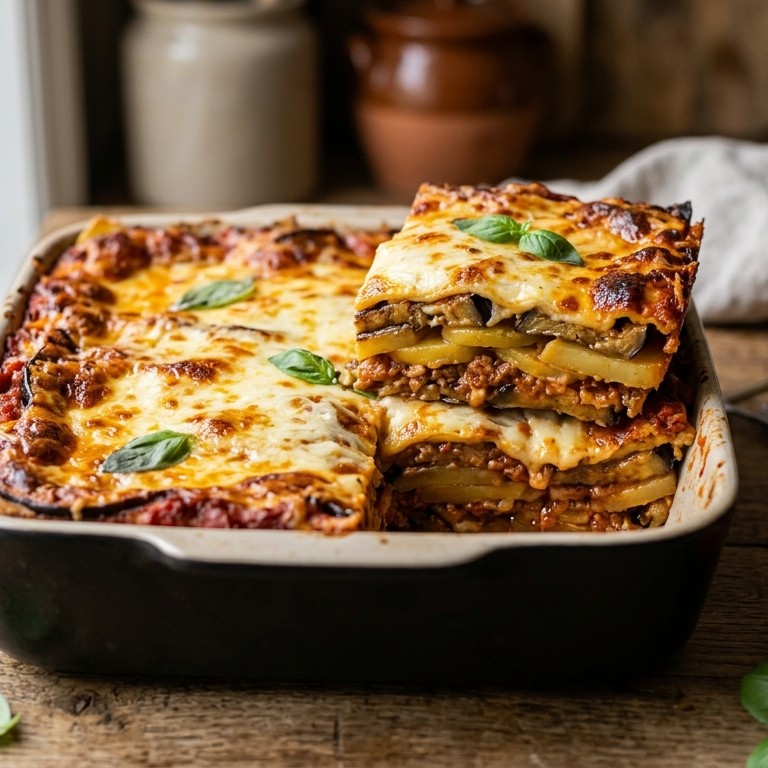 Lasagne met aubergine recept