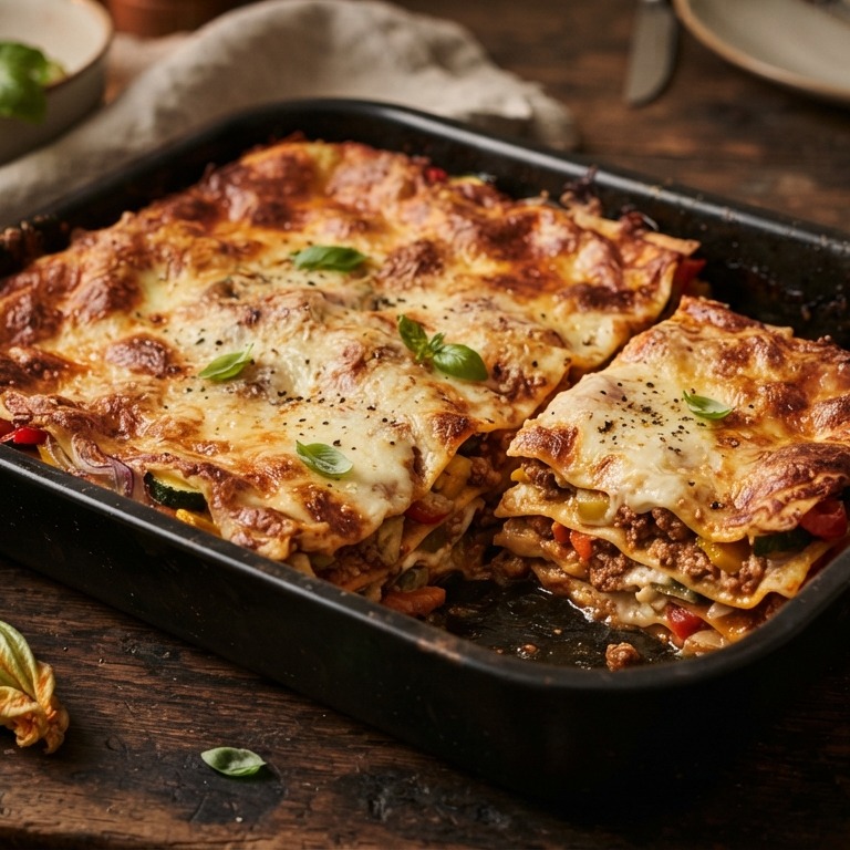Lasagne met Italiaanse groenten recept
