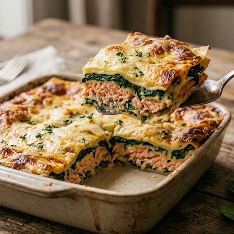 Lasagne met zalm recept