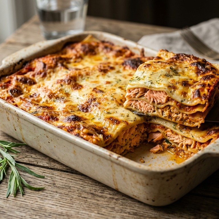Lasagne met zalm recept