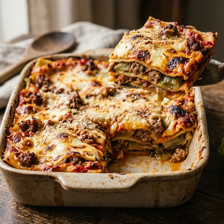 Lasagne Napolitana met saucijs recept