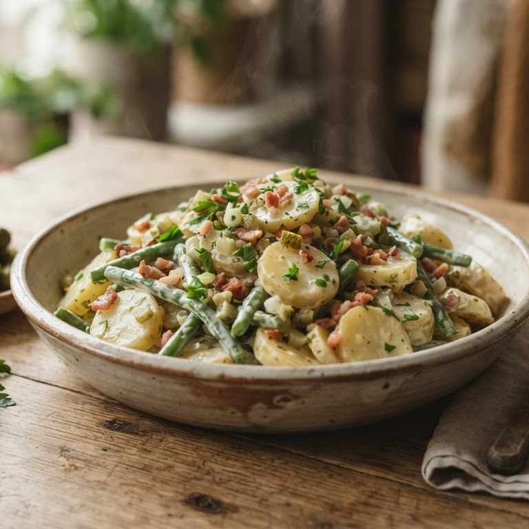 Lauwwarme aardappelsalade recept