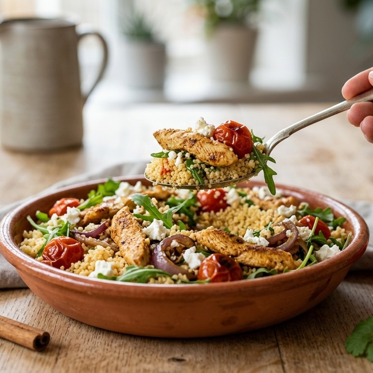 Lauwwarme couscous salade recept