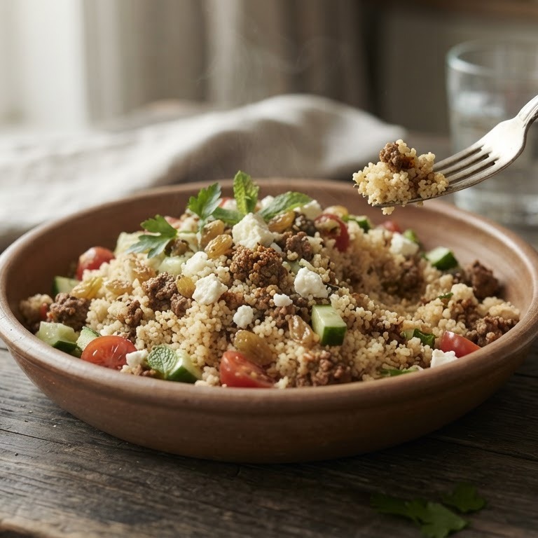 Lauwwarme couscoussalade recept