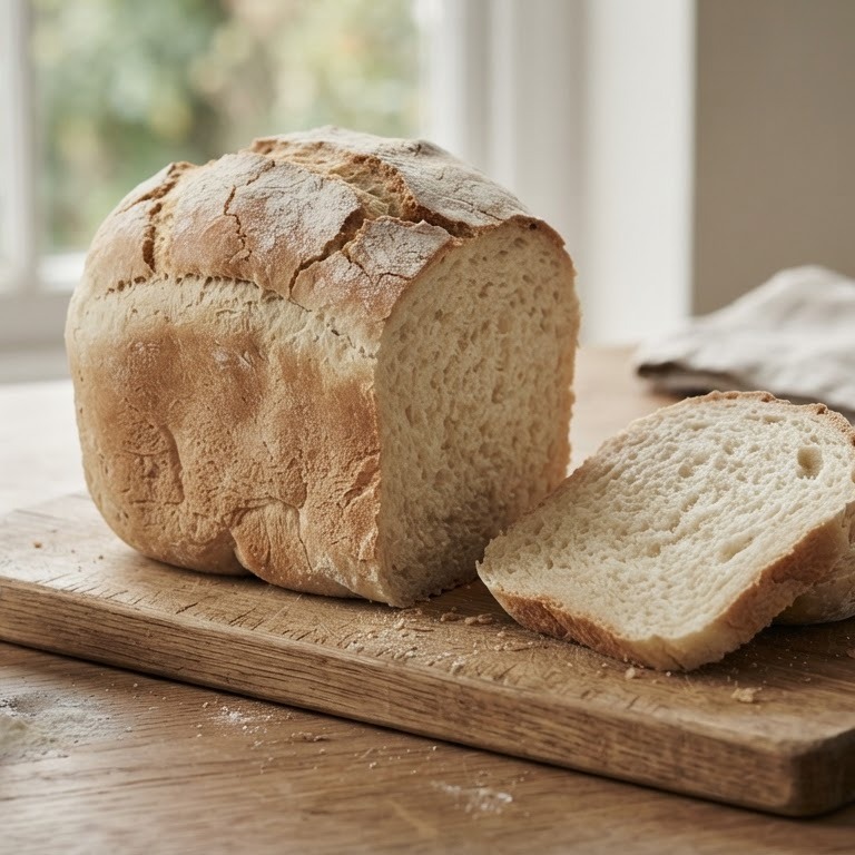Lekker brood uit de broodbakmachine zonder melk recept