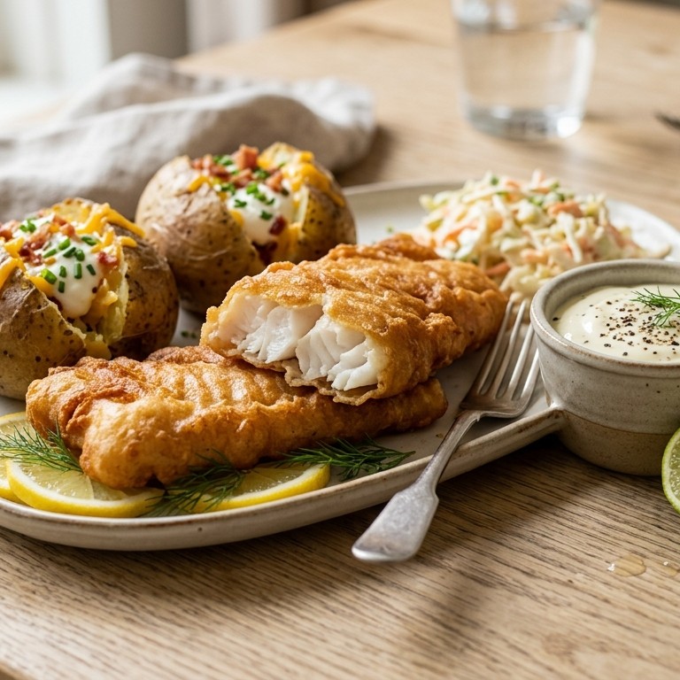 Lekkerbekje met knoflook-limoensaus recept