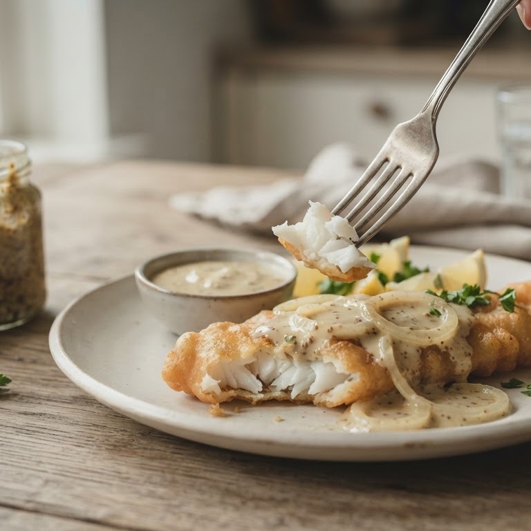 Lekkerbekjes met mosterdsaus recept