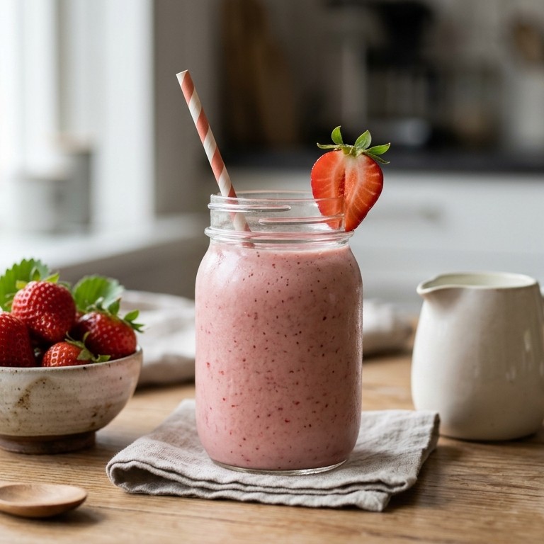 Lekkere aardbei smoothie recept
