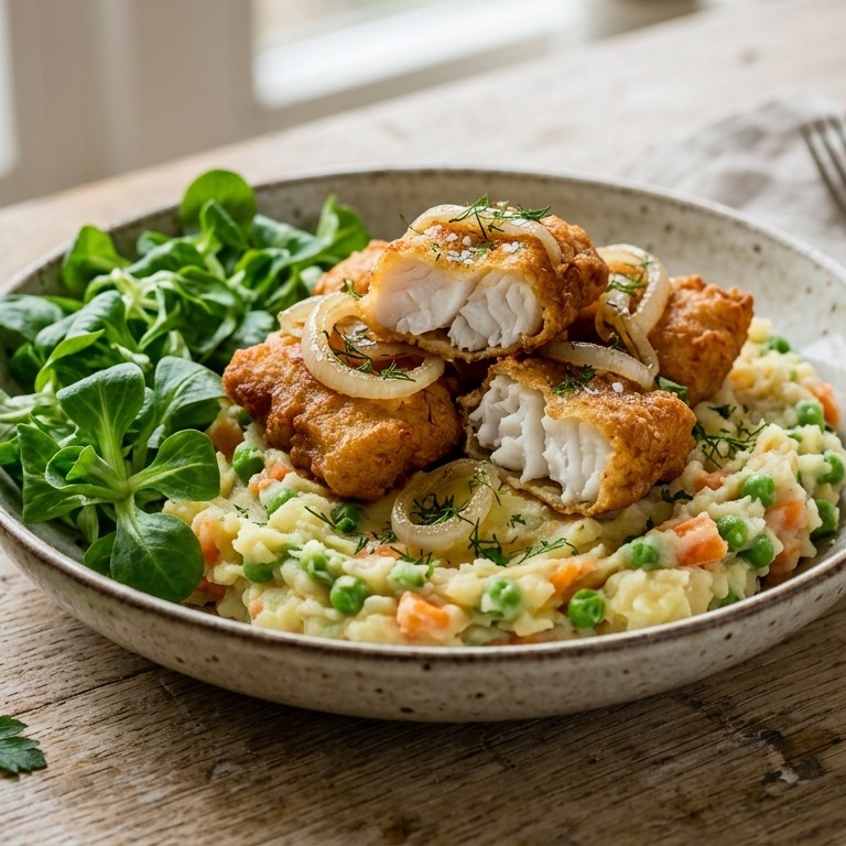 Lentehutspot met kibbeling recept