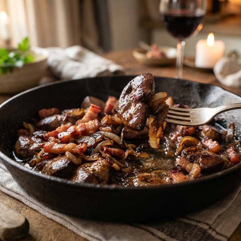 Lever met Spek en Uien recept