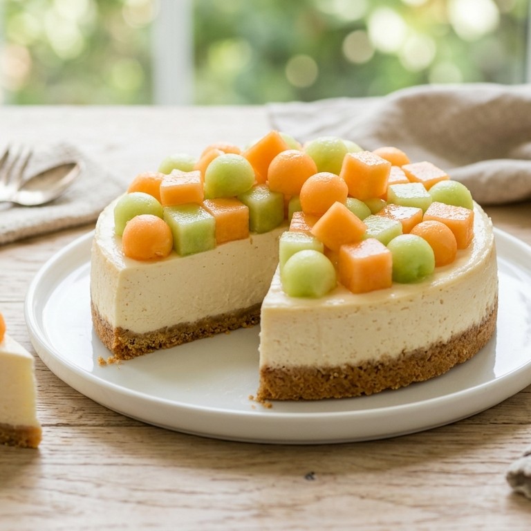 Light meloen-roomkaas taart recept