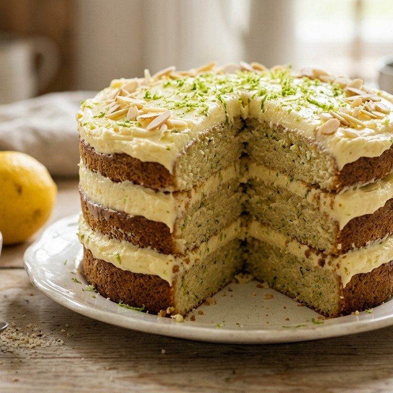 Limoenlaagjestaart met citroenglazuur recept