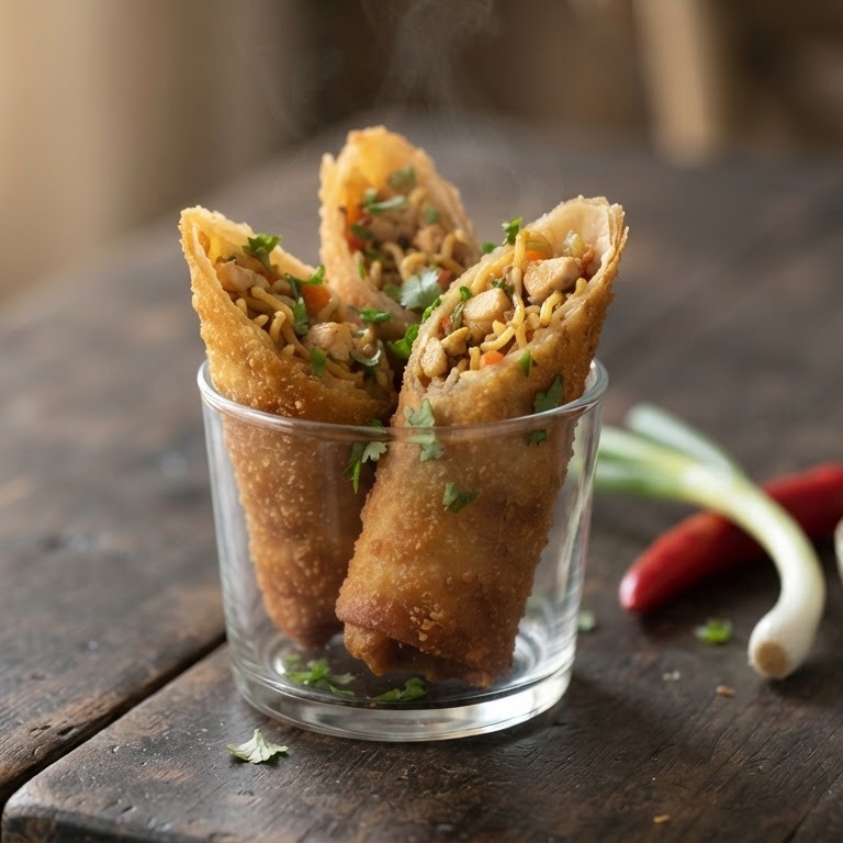 Loempia gevuld met bami recept