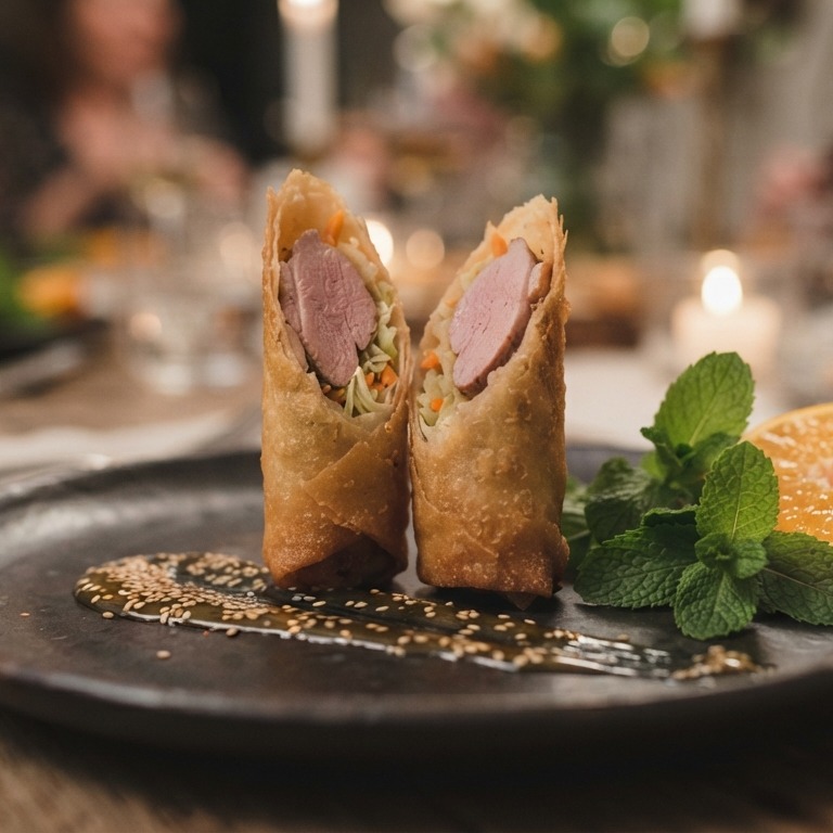 Loempia met eendenborst recept
