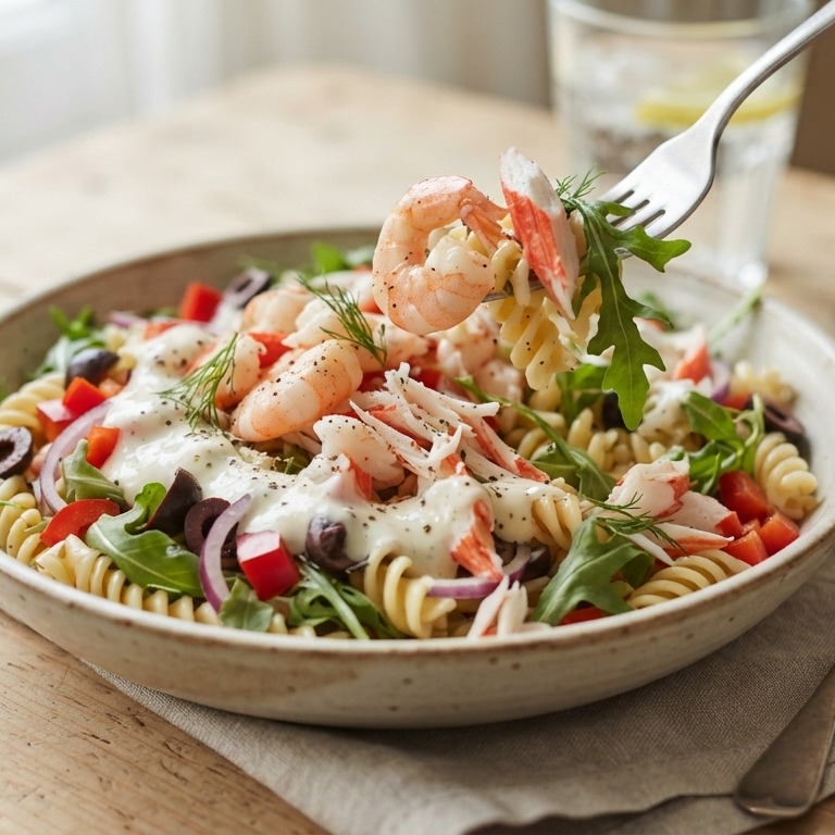 Maaltijdsalade met garnalen recept