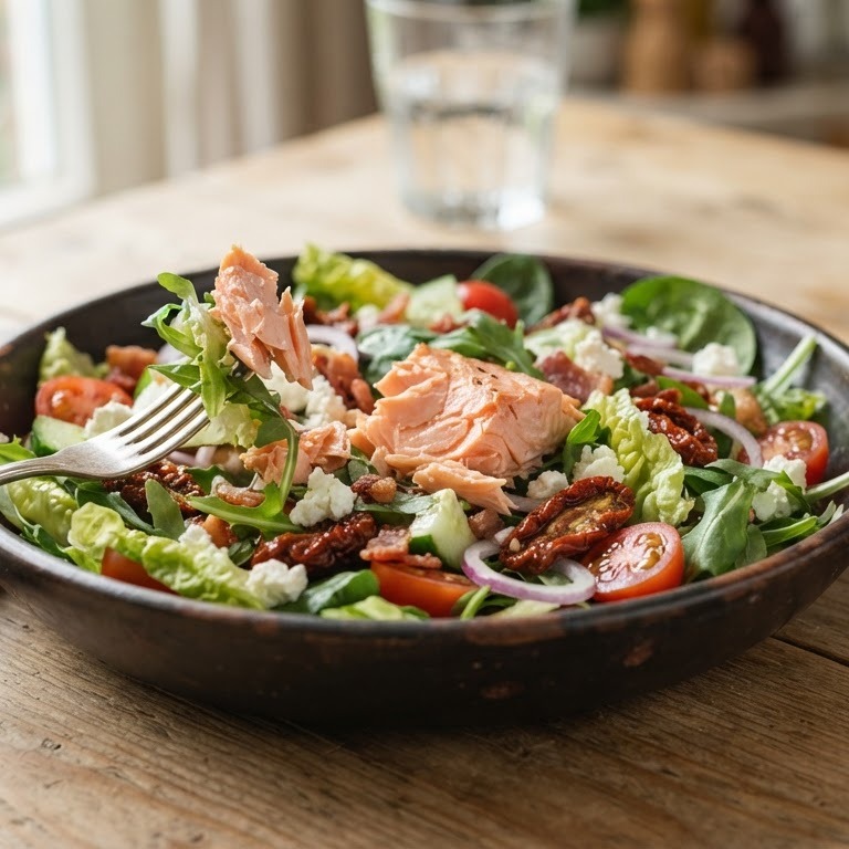 Maaltijdsalade met zalm recept
