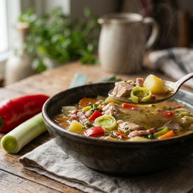 Maaltijdsoep met kip recept