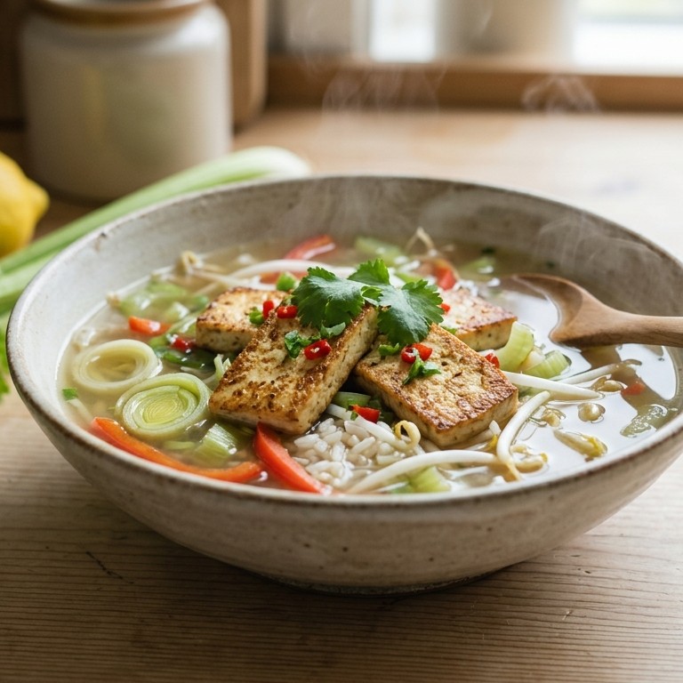 Maaltijdsoep met tofu recept
