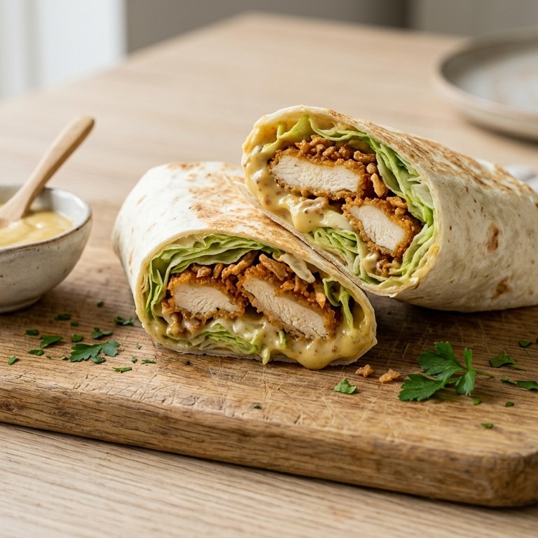 Mac mosterd-honing-kipwrap recept
