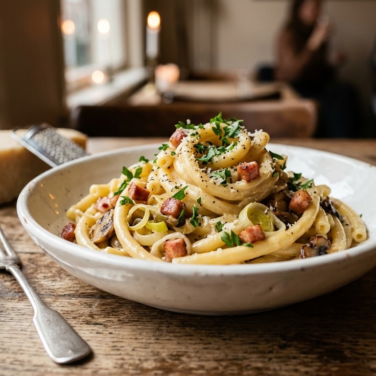 Macaroni á lá carbonara recept