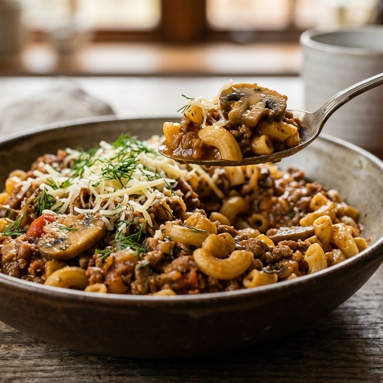 Macaroni Bolognese recept