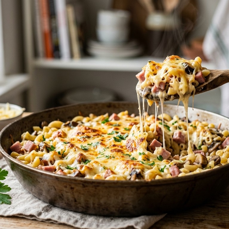 Macaroni ham en kaas recept