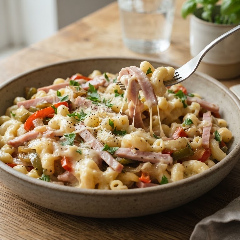 Macaroni ham/kaas recept