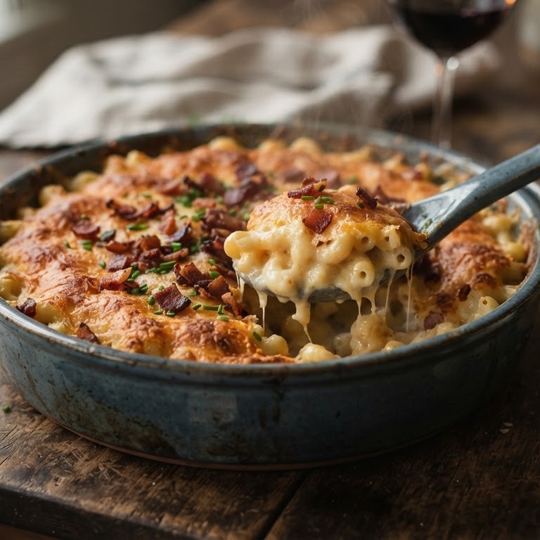 Macaroni & kaas (en spekjes) recept