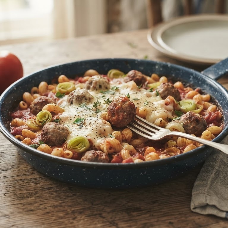Macaroni met gehaktballetjes recept